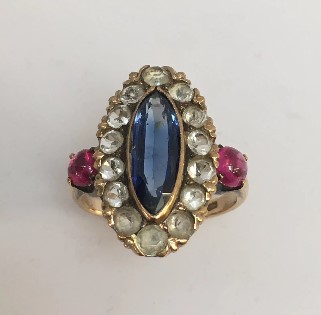  edwardian sapp ring 14k gold.